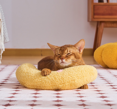 Cojín para mascotas, cojín en forma de arco para gatos, cojín para perros, protección cervical, juguete de sueño profundo para mascotas — imagen 3