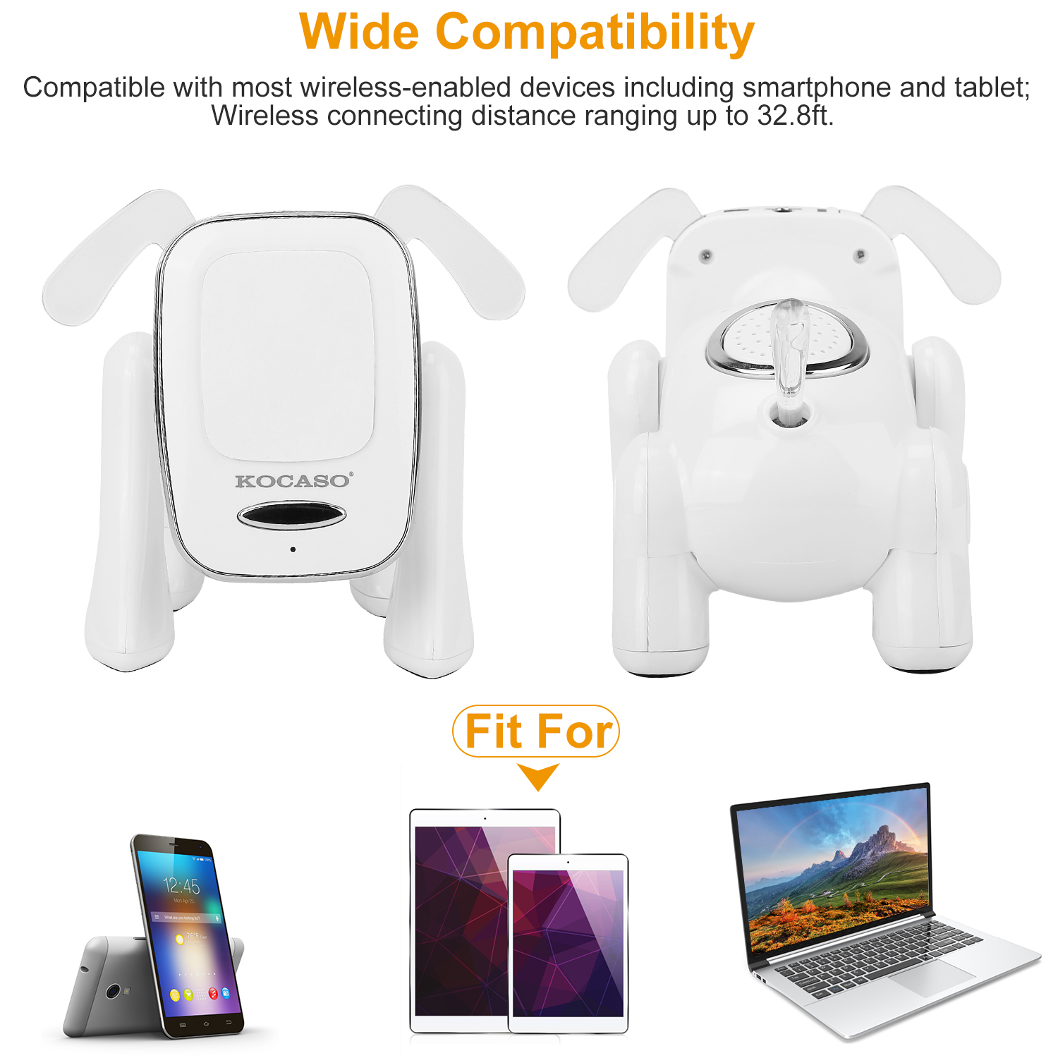 Puppy Dog Wireless Speaker Portable Mini Music Player Stereo Cute Animal Speaker With Built-In Mic FM Radio Stereo Bass MMC Card Slot USB Port For Cellphone Tablet — image 3