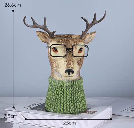 Outdoor garden animal flowerpot ornaments — image 3