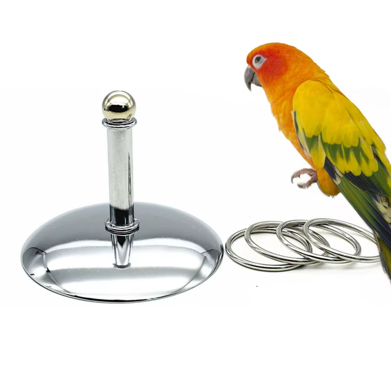 Pet Bird Toys Metal Platform Ferrules Toy Parrot Puzzle Interactive Toy Parakeet Training Intelligence Development Bird Supplies — image 3