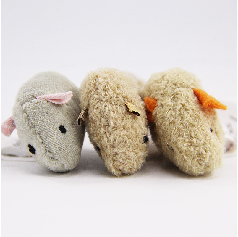 Set de 3 Divertidos Ratones de Peluche, Juguete Interactivo para Gatos, Popular Juguete de Peluche para Entrenamiento y Estimulación de la Inteligencia Felina — imagen 3