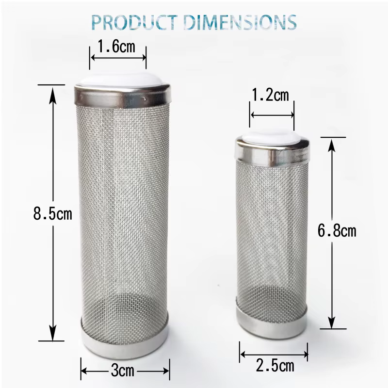 Fish Tank Filter Stainless Steel Inlet Case Mesh Shrimp Nets Special Cylinder Filters Inflow Inlet Protect Aquarium Accessories — image 2