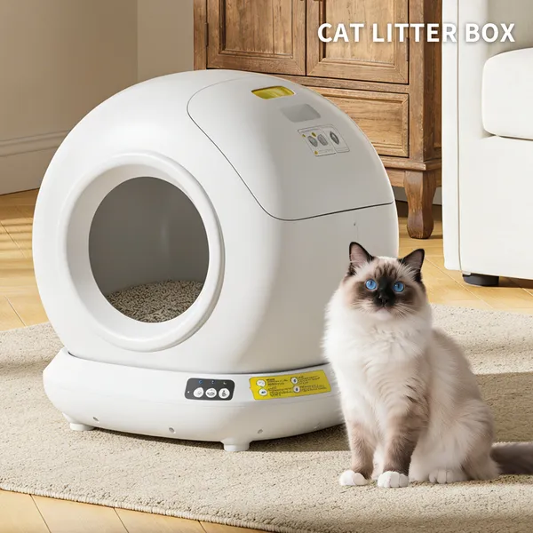El Mejor Arenero Automático para Gatos, 78L Totalmente Cerrado, Arenero Inteligente Autolimpiante con App Tuya para Hogares con Varios Gatos — imagen 1