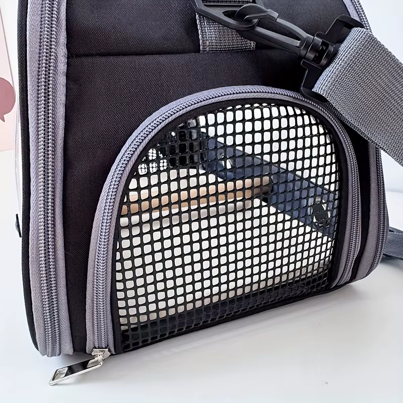 Portable Foldable Bird Cage Equipped with plastic chassis Handheld small pet bag Suitable for Parrot Hamster Hedgehog Chipmunk — image 5