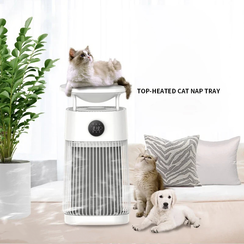 Pet cats use air purifiers to suck cat fur remove odors allergens sterilize and disinfect — image 3
