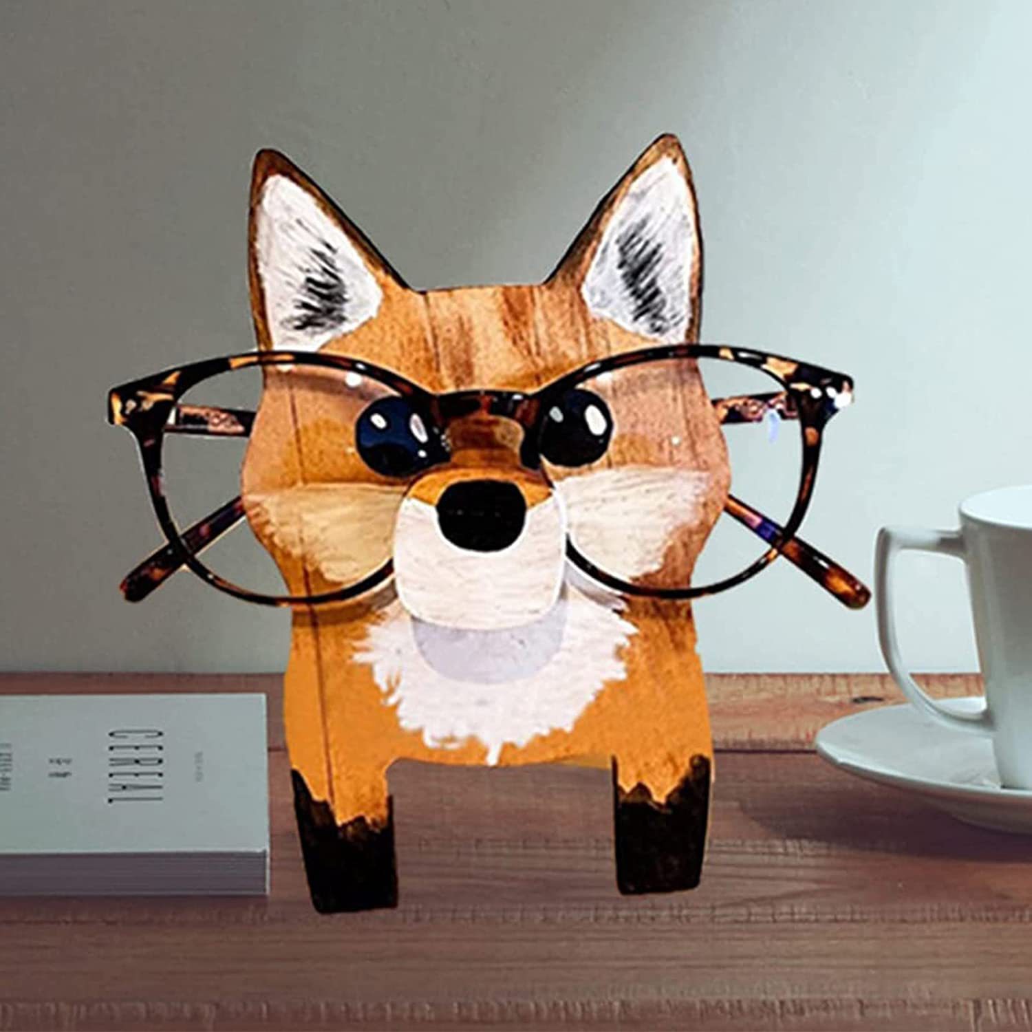 Estante para Gafas de Mascotas Navidad Regalo Madera Corgi — imagen 6