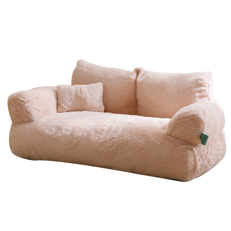 Sofá de Gato de Lujo para Perros y Gatos Pequeños y Medianos - Cama Caliente para Invierno con Manta Plush — imagen 1
