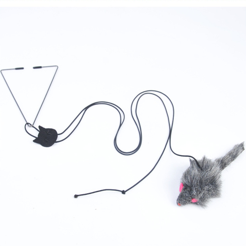 Nuevo Juguetito de Gato con Caña Colgante para Puerta - Toy de Goma y Hierba para Felinos — imagen 8