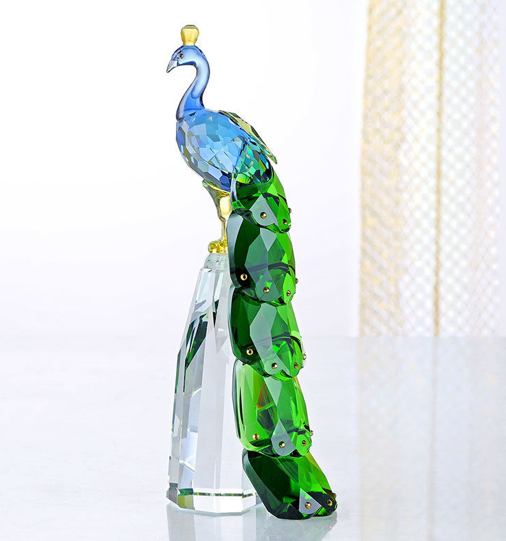 Crystal peacock ornament — image 4