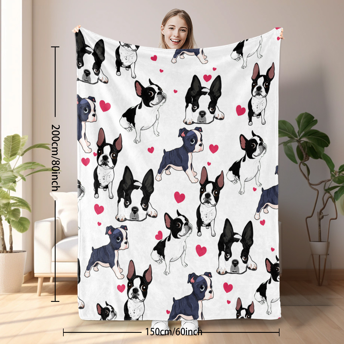 Manta de Forro Polar para Perro - Suave, Acogedora, Ligera y Cálida, Tipo Franela para Sillón, Cama, Sofá y Decoración de Sala - Perfecta para Acurrucarse en Días Fríos, 75x100cm, 130x150cm, 150x200cm — imagen 2