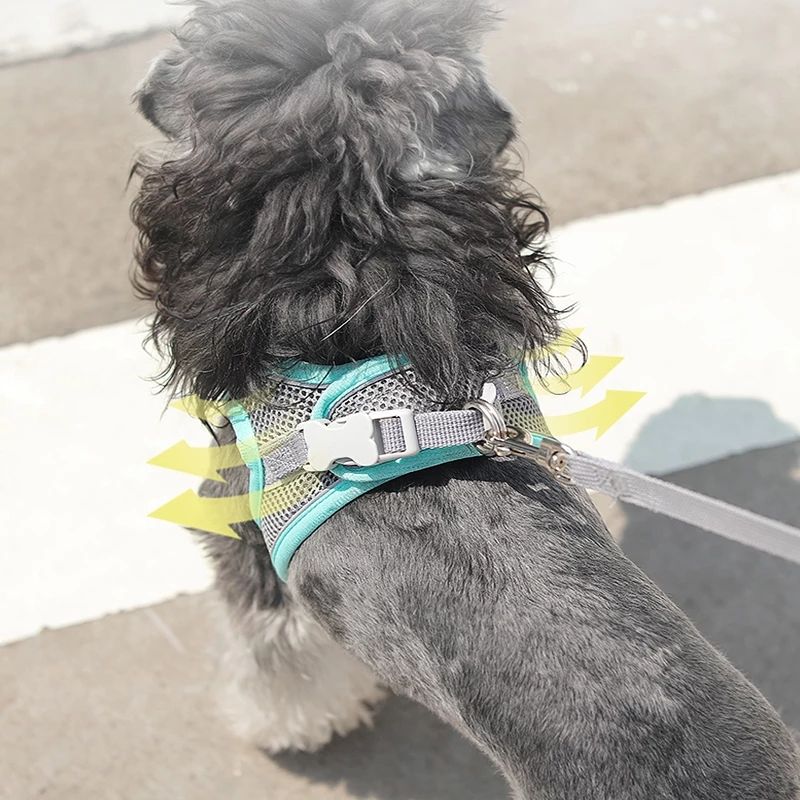 Colete Reflectivo Oxford No Tira, Suave, Respirable, Malla con Amortiguación, Arnés para Perro No Tira, Set para Perrito Adorable — imagen 3
