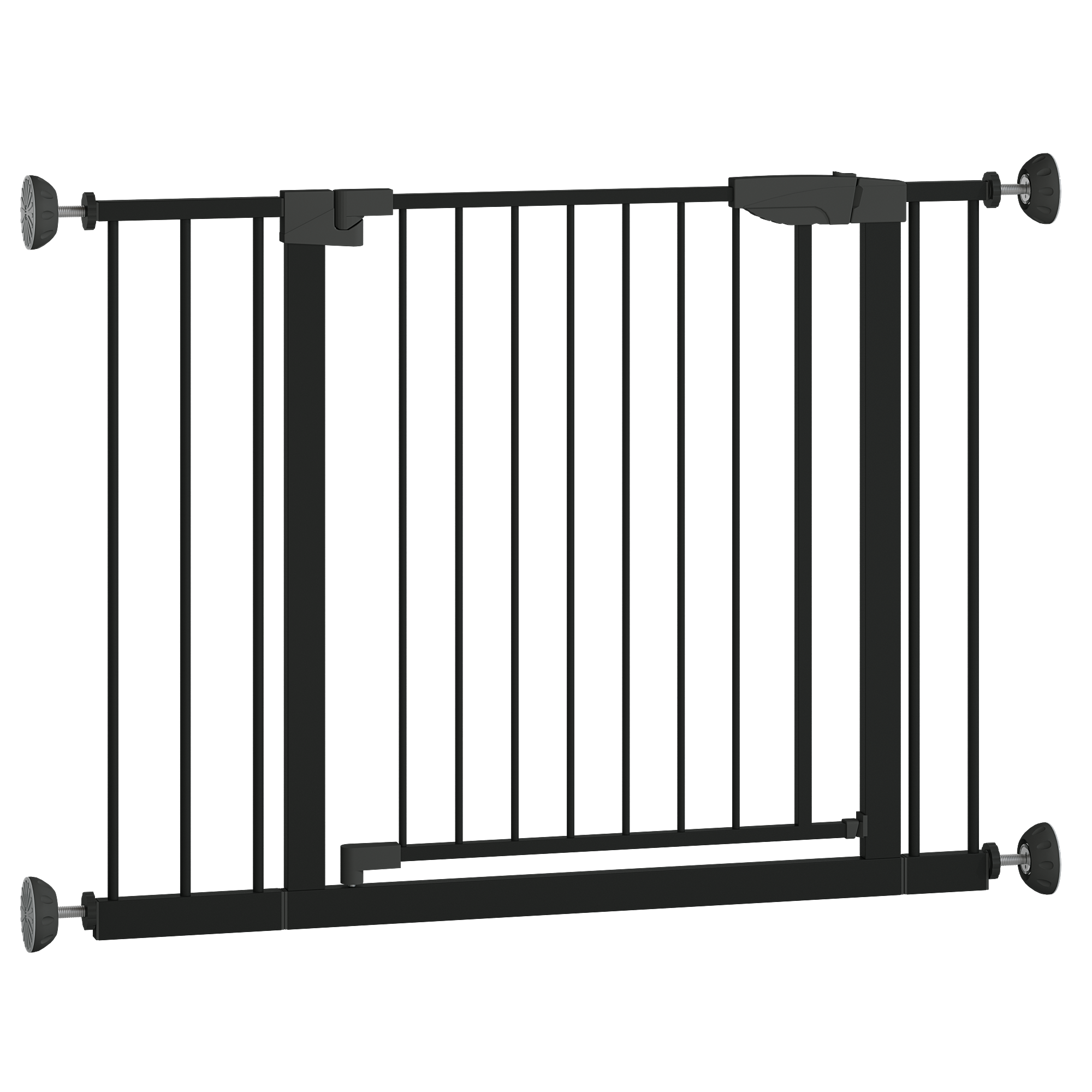 Reja para Bebés Ancha de 29.5-45.3" con Protector de Pared para Escaleras, Reja para Perros de Interior para Puertas, Sin Taladrar, Montaje a Presión, Rejas para Mascotas para Niños, Reja de Seguridad Fácil de Cruzar, Negra — imagen 21