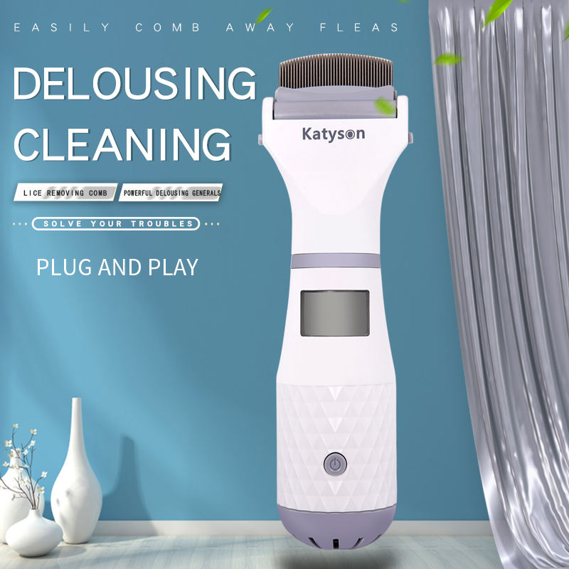 Pet Electric Flea Comb Lice Catcher Hair Cleaner Lice Catcher Pet Lice Comb Lice Remover — image 2