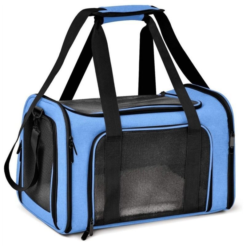 Mochila Portátil para Gatos Ligera Fácil de Transportar Bolsa de Viaje para Mascotas Transpirable Mochila para Gatos Plegable — imagen 8