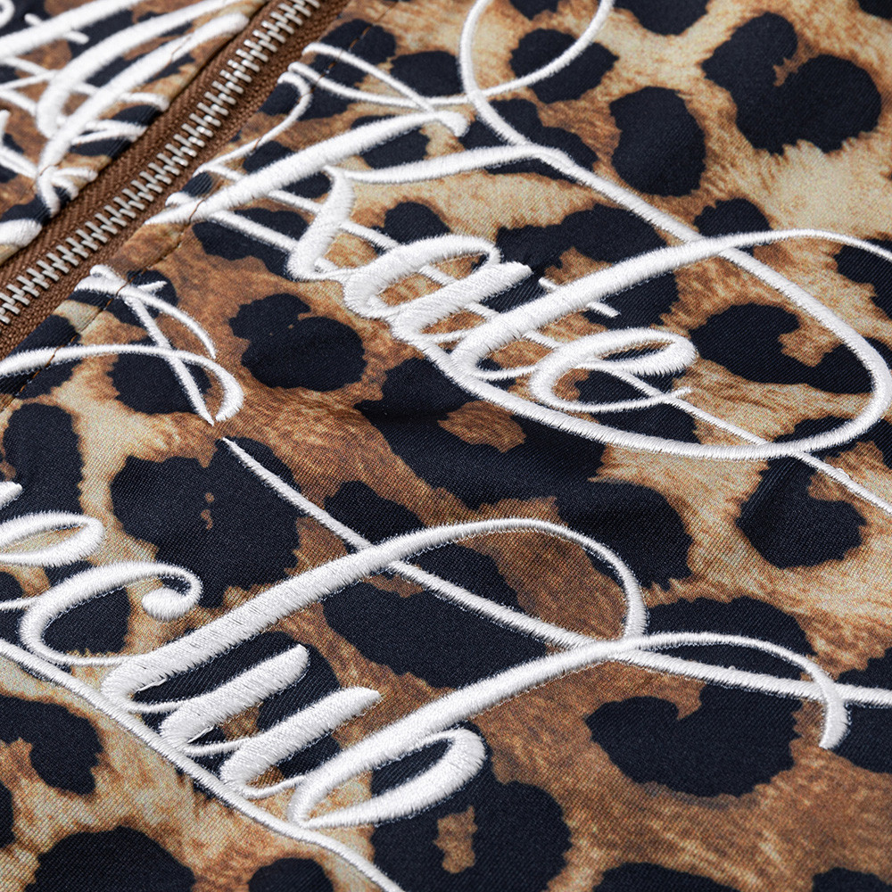 Loose stand up leopard print jacket — image 4