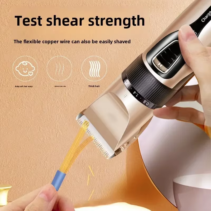 Home Electric Hair Clipper Set, Low Noise and Long Battery Life Hair Trimmer, USB Rechargeable Shaver and Hair Cutting Tool — image 4