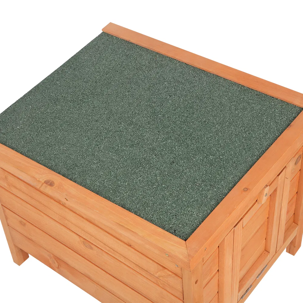 20-inch removable roof, waterproof, green asphalt roof, cedar wood, wooden chicken and rabbit cage — image 19