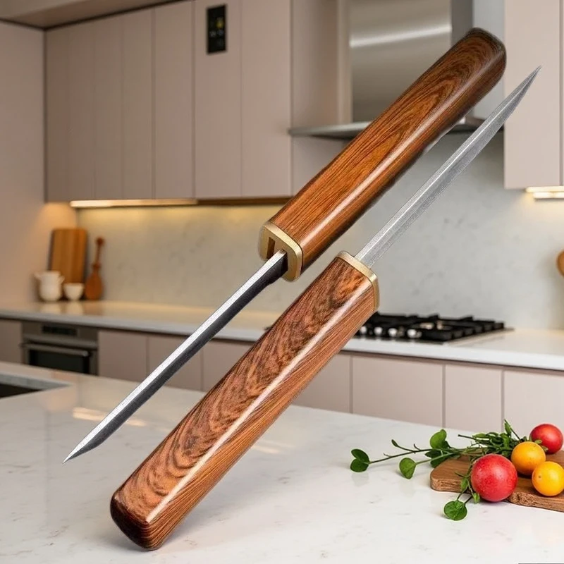 New 2-in-1 High-end Double Edge Knife-Multi-Functional Fruit Knife Steel Ultra Sharp Portable Small Knife for Fruit & Cooking — image 3