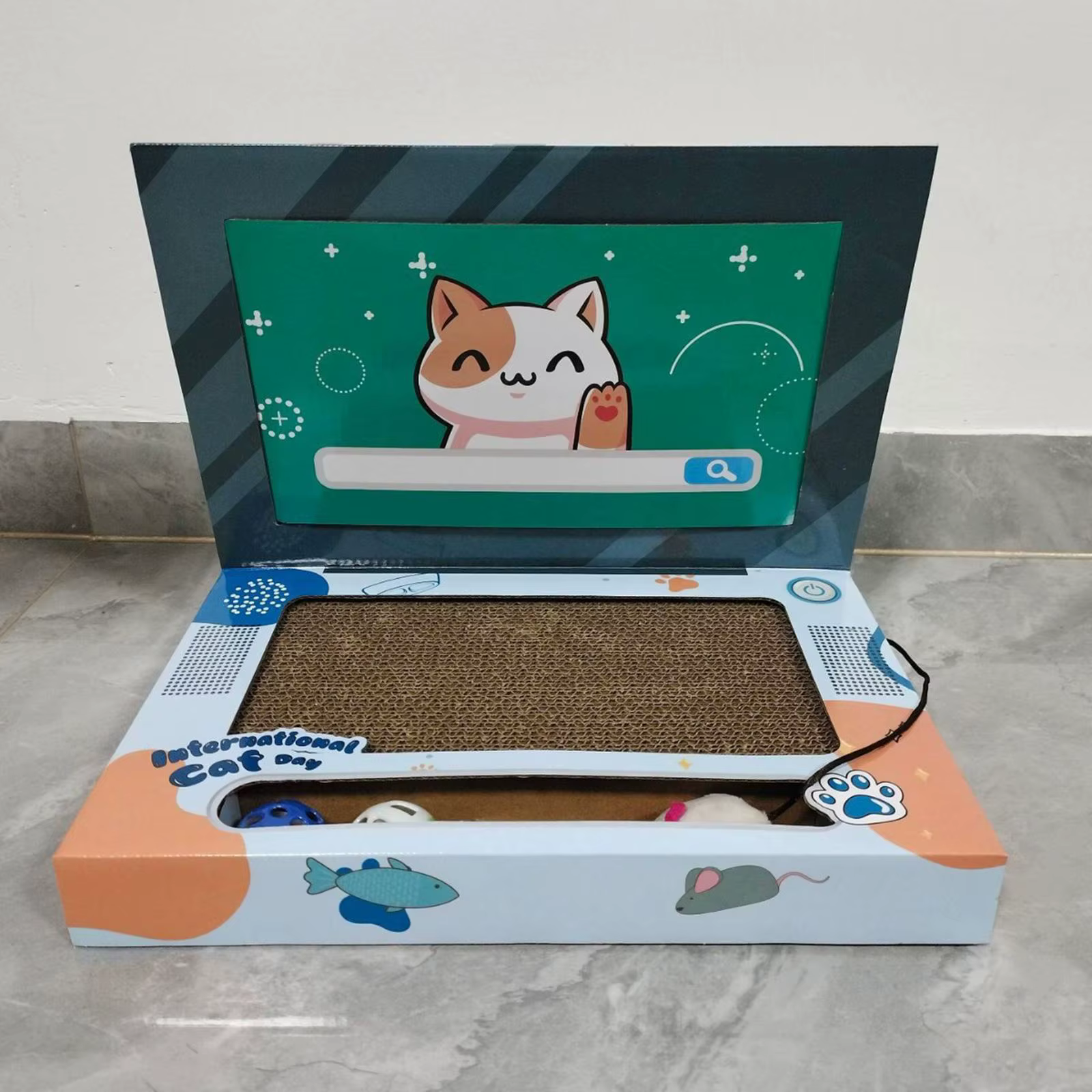 Cat Laptop Scratcher Cat Laptop Toy Kitten Toy Cat Interactive Toy Cat Bed Cat — image 5