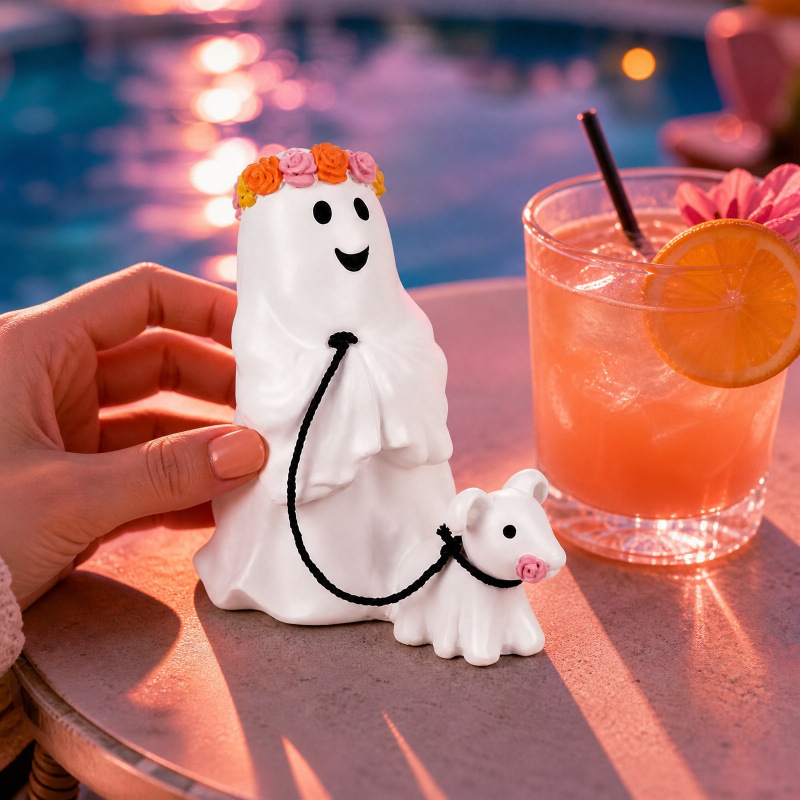 Halloween Ghost Dog Walking Decoration Home Garden Decor Ghost Festival Atmosphere — image 3