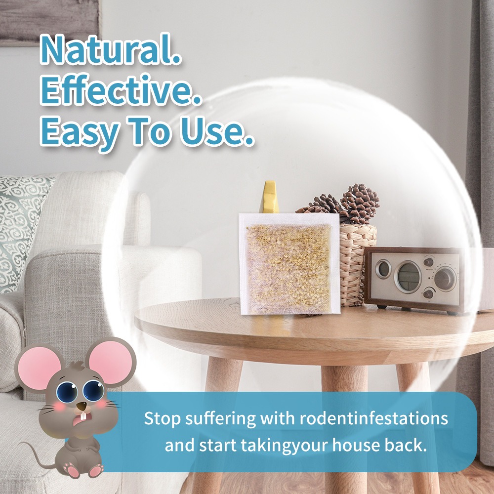 Pouch de Control de Ratones Naturales Repelente de Ratones y Mice con Aceites de Canela y Menta para Frescor del Aire — imagen 2