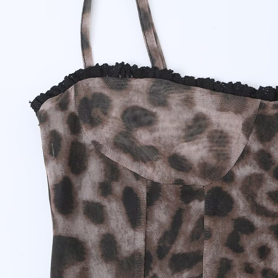 Spicy girl leopard print suspender dress — image 5