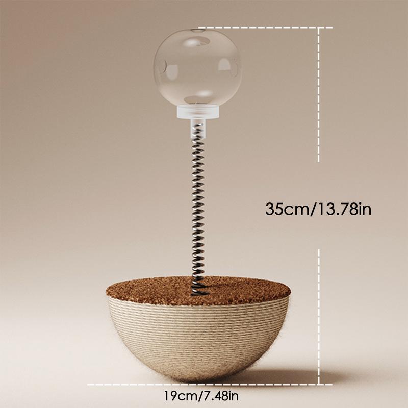 Cat Interactive Toys Auto-Balancing Cat Food Toy Interactive Ball Cat Puzzle Toys Cats Slow Feeders Spring Toys Slow Food — image 1