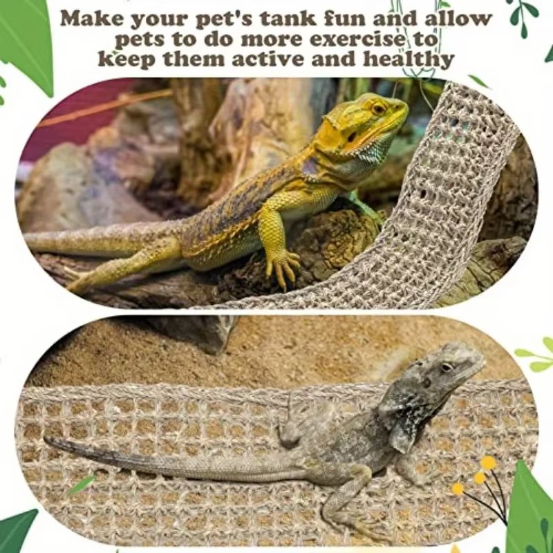 Hamaca de Pasto para Dragón Barbudo, Cojín Cama para Mascotas, Columpio Reposadero para Camaleones, Lagartos, Geckos, Serpientes e Iguanas — imagen 6