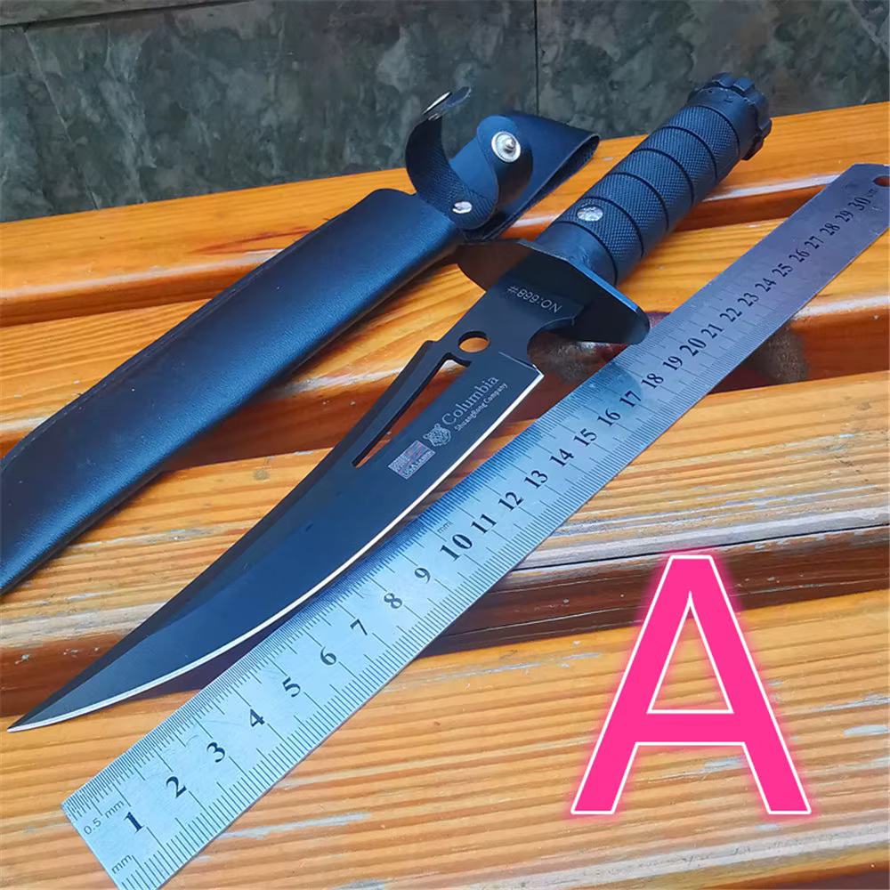 Fixed Blade Bowie Knife | Hunting Knife, ABS Handle | Sheath | Designed for Hunting, Survival, Skinning, Camping — image 2