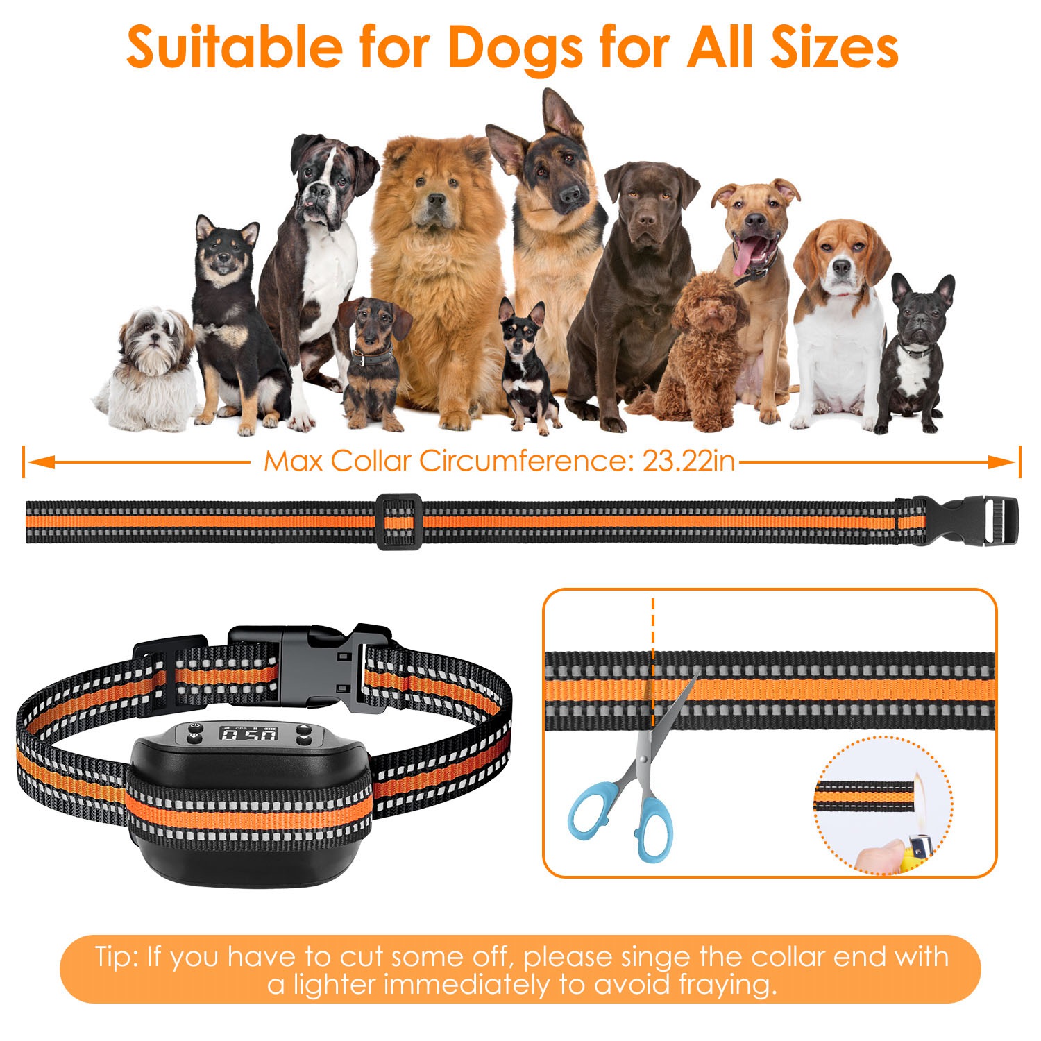 Rastreador GPS y Cerca para Perros 2 en 1 Cerca Inalámbrica GPS para Perros Collar GPS con Radio de 32-2887FT Impermeable IPX6 para Perros Pequeños, Medianos y Grandes — imagen 4