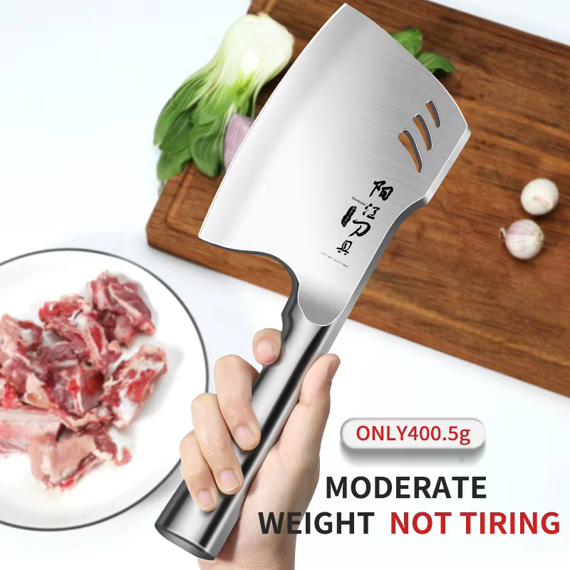 All steel axe knife, stainless steel forging, bone crusher special tool, multi-functional tool, hard food processing special tool — image 5