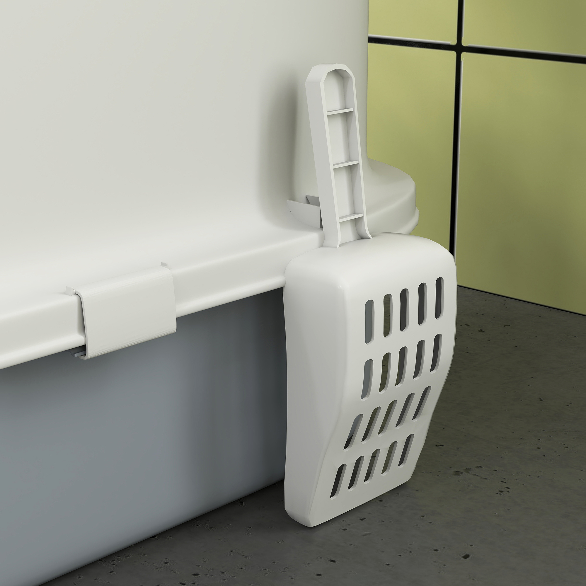 Caja de Arena para Gatos con Cierre, Cajón, Cuchara y Bolsas Desodorizantes, Control de Olor, Fácil de Limpiar, Gris — imagen 7