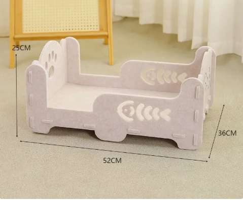 Felt Cat Nest Felt Pet Supplies Multi functional Removable Washable Up and Down Felt Cat Bed Suitable for Cats of All Sizes and — image 4