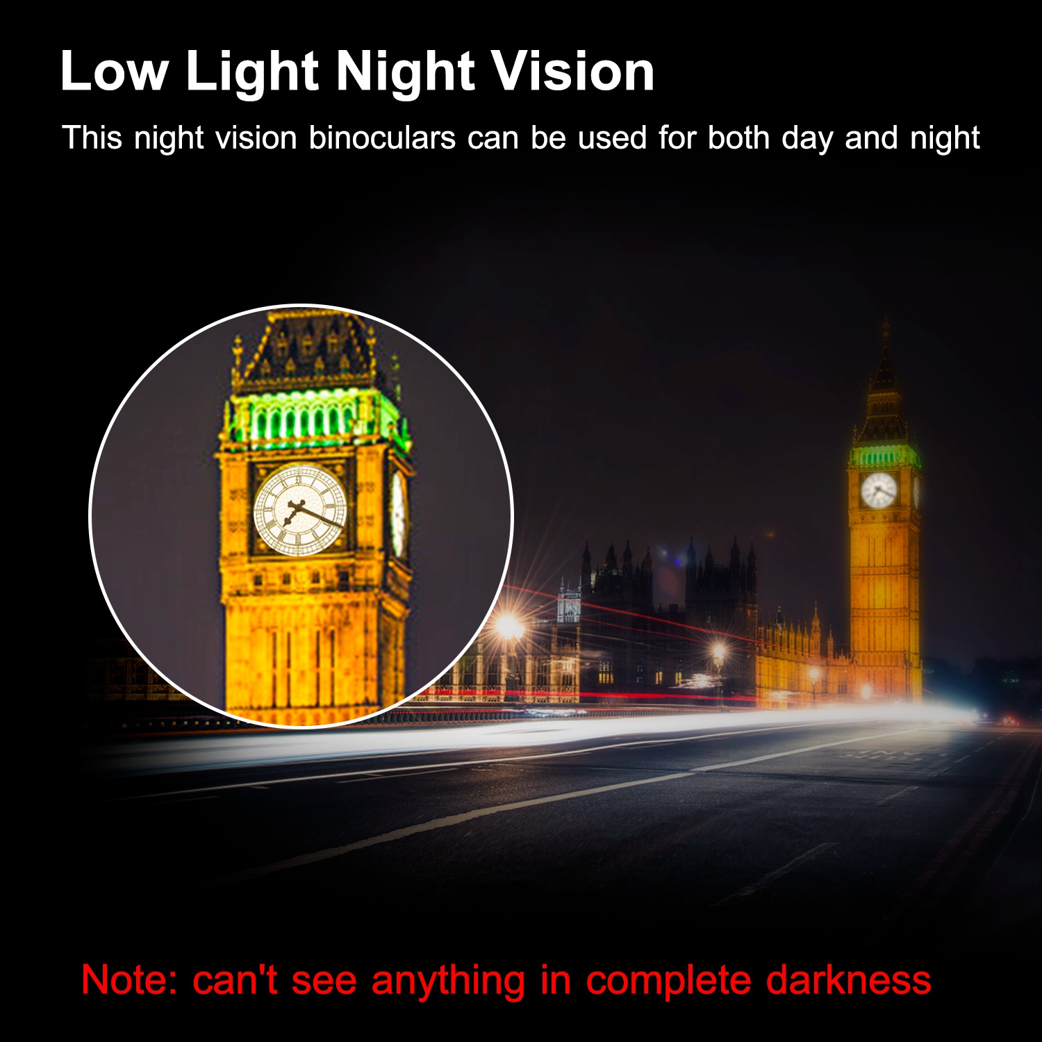 Binoculares Portátiles con Zoom y Lente FMC Visión Nocturna en Baja Luz para Observación de Aves, Caza, Eventos Deportivos y Conciertos, para Adultos y Niños — imagen 8