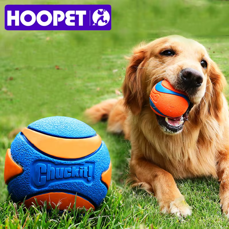 Pelota de Sonido de Goma para Perros - Juguetes Bocales con Ruido Natural — imagen 1