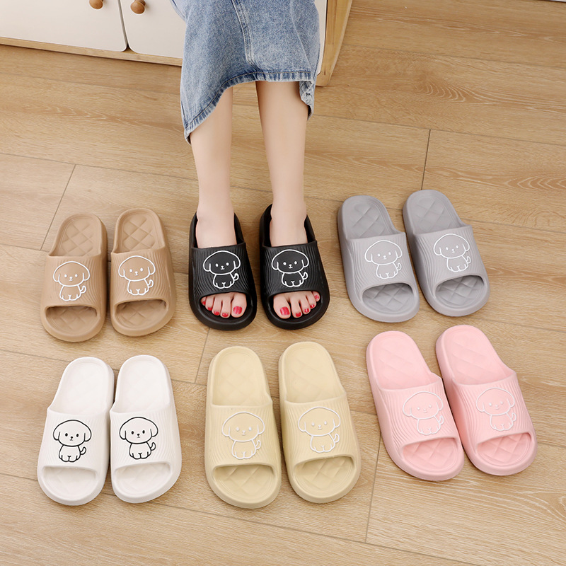 Zapatillas de Perro Animado Colorido Solido para Verano - Suaves, Antideslizantes y Cómodas para Hombre y Mujer — imagen 2