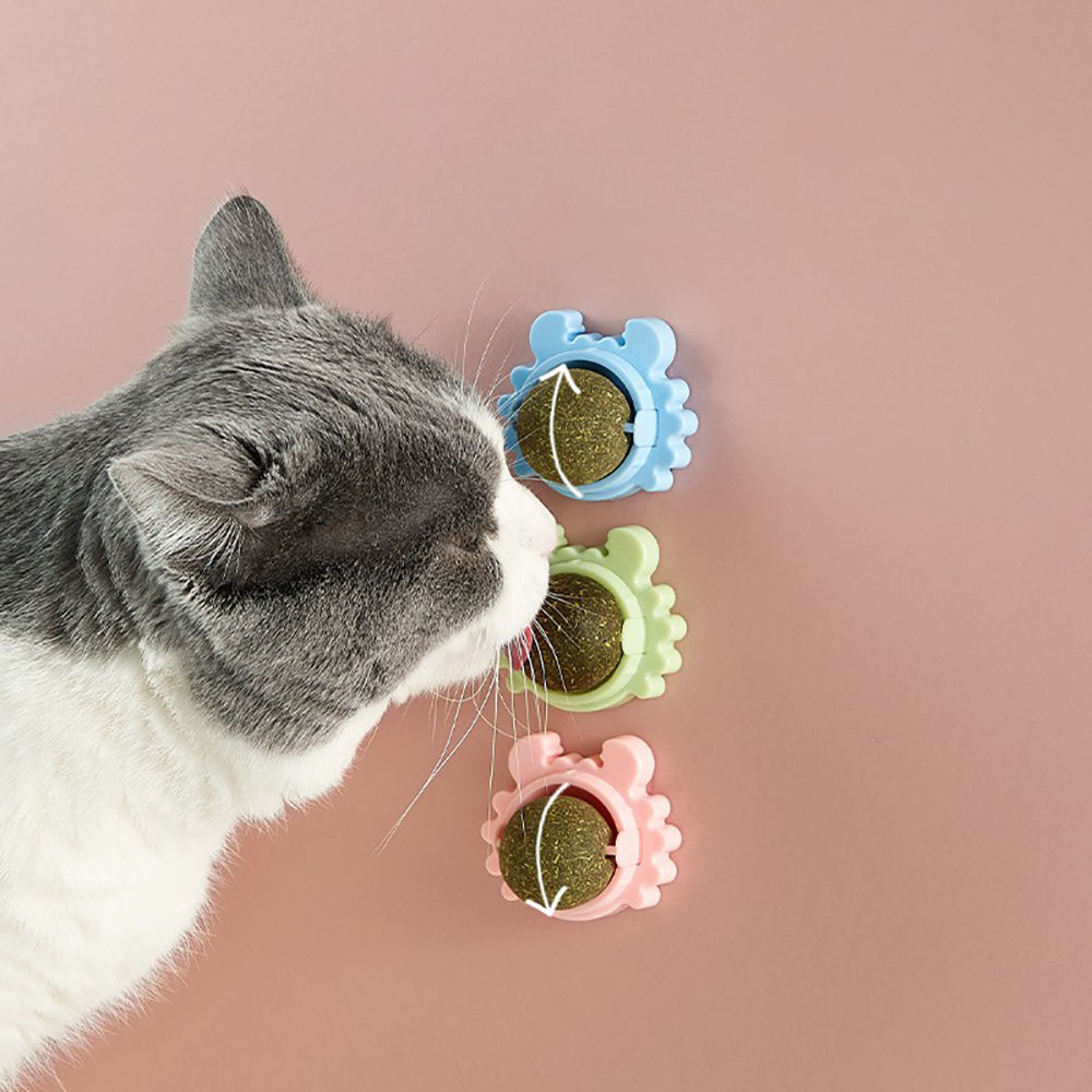 Gato de Cangrejo Juguete Interactivo con Catnip y Dientes Molar Rotativos para Limpiar los Dientes Felices — imagen 1
