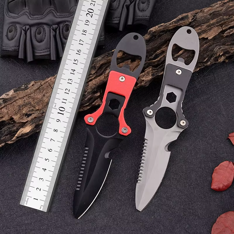 Stainless Steel Multifunctional Outdoor Camping Knife Diver Survival Fishing Utility Tool Rope Cutter Dive Equipment — image 2