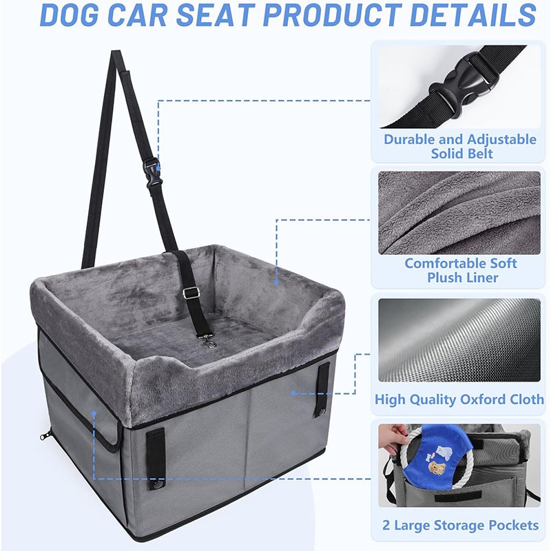 Car pet mats, small dogs, car accessories, dirt proof car seats, portable dog height increasing seats, car dog beds — image 4