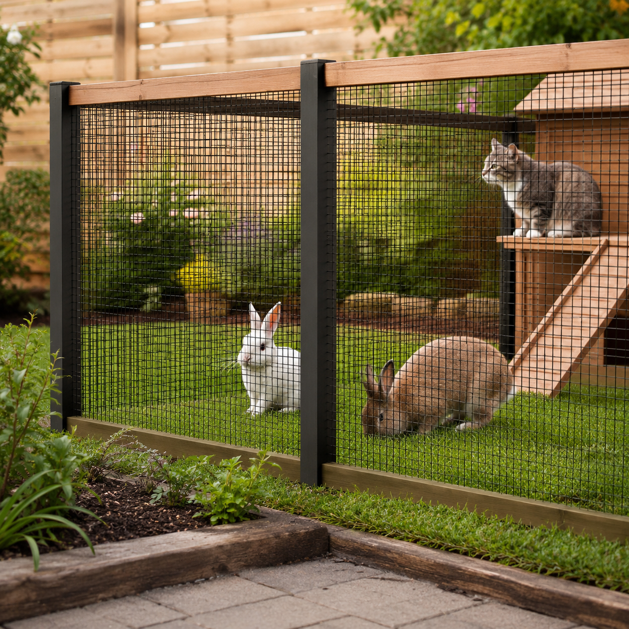 36in x 100ft black metal mesh, 1/2-inch welded chicken wire roll, garden plant fencing, suitable for chicken coops and home renovation — image 8
