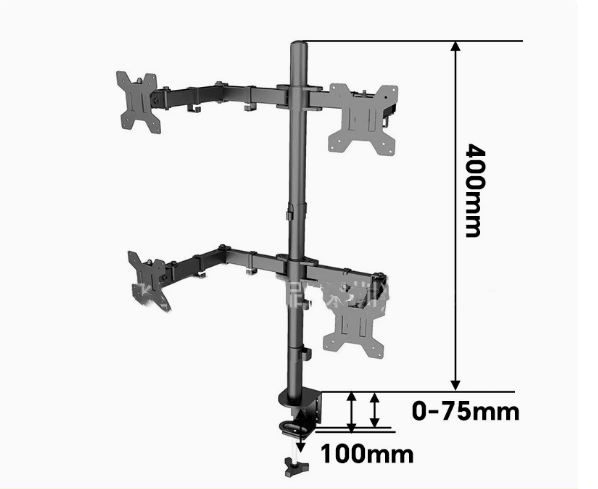 Soporte para monitor de computadora 17/22/24 pulgadas base de escritorio para juegos y alimentación de pollos con aumento de altura — imagen 4