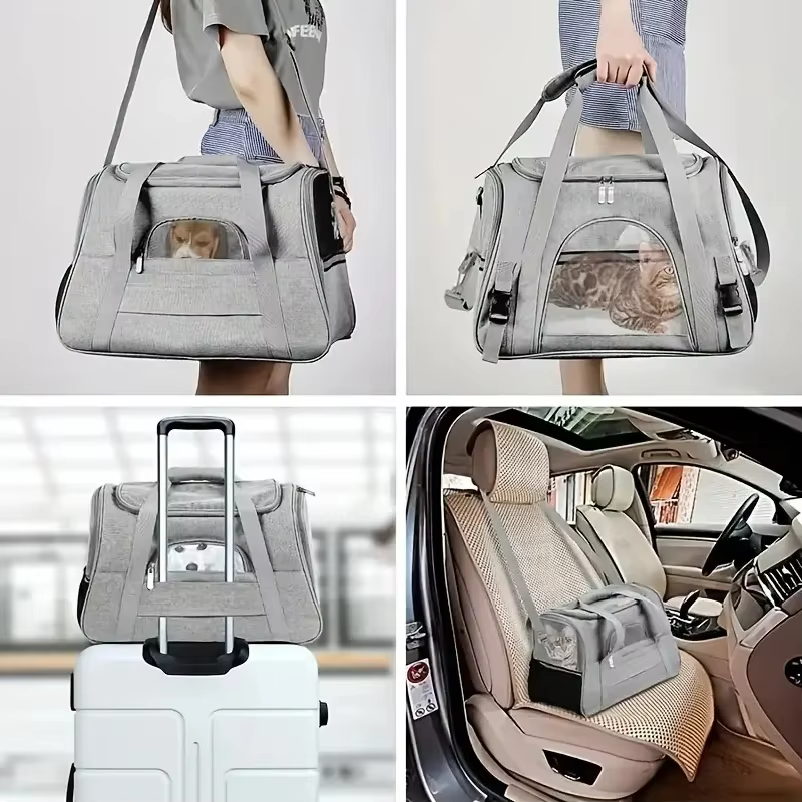 Portador para Gatos Grandes y Medianos, Portador Suave para Gatos y Perros Pequeños — imagen 3