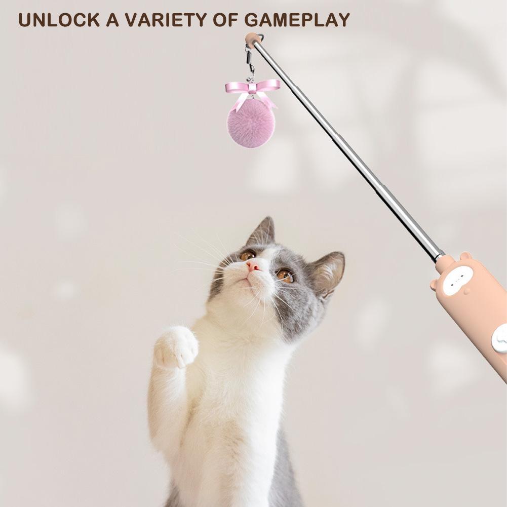 Pet Supplies Cat Laser Pen Infrared Spotlight Feather Bell Cat Toy Set Funny Cat Stick — image 6