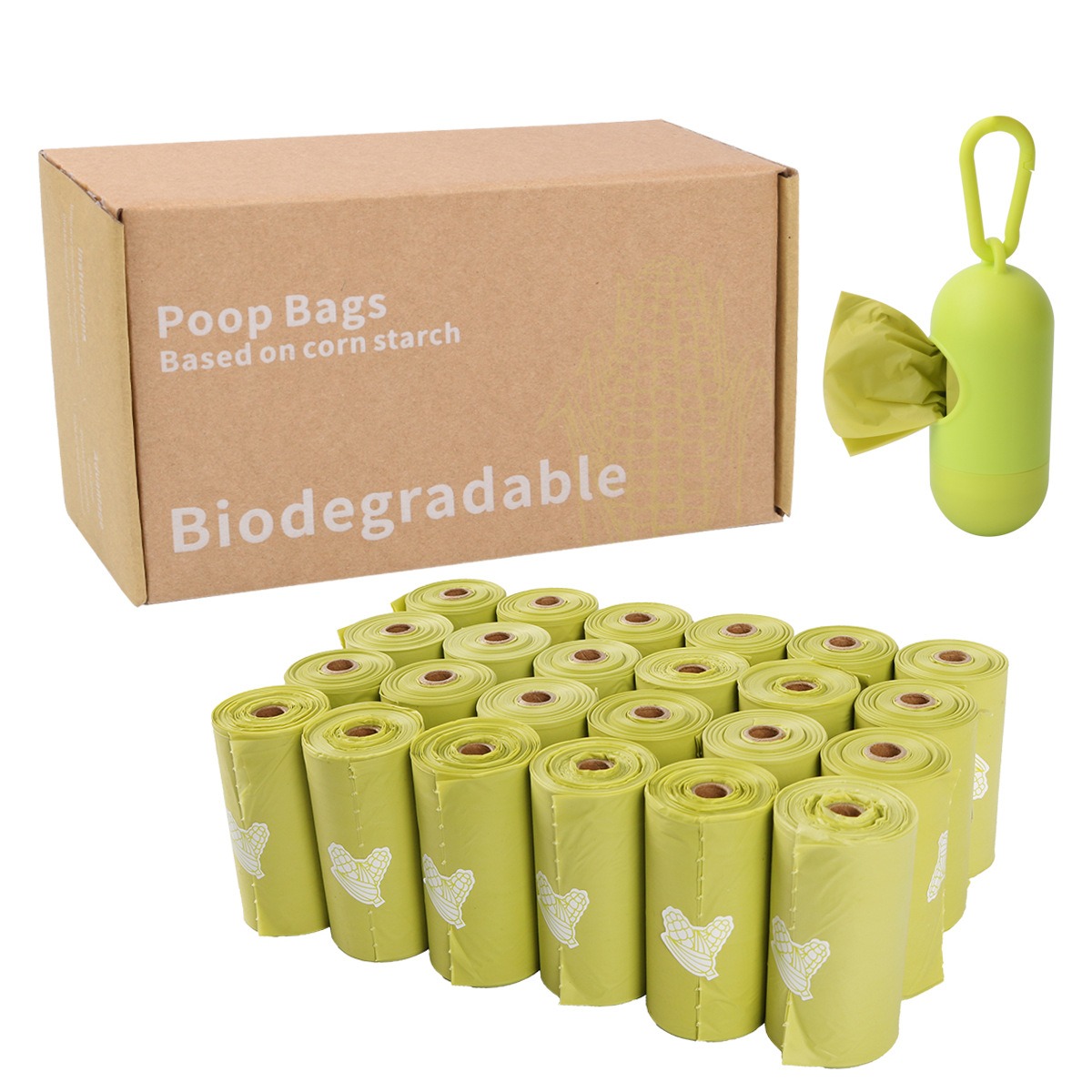 Corn starch based biodegradable pet garbage bags — image 1