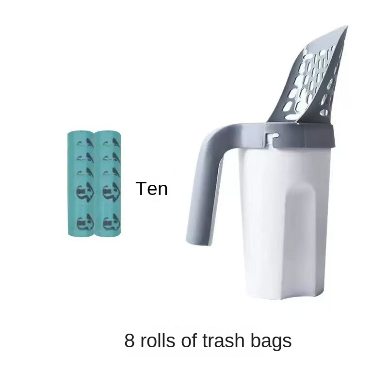 One piece cat litter scoop detachable large capacity filter cat litter scoop cat and dog dropper — image 6
