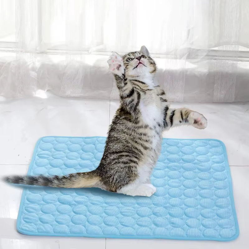 Pet Ice Mats Summer Cat Dog Sofa Nest Bed Cooling Sleeping Pad for Small Dogs Pets Durable Sofa Cooling Pad Blanket — image 2