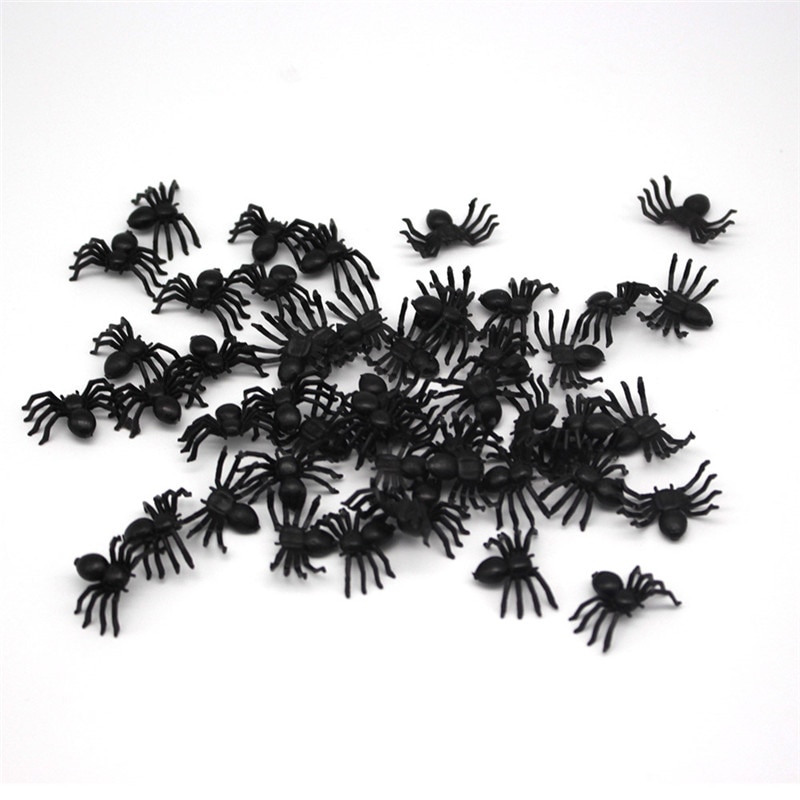 Plastic Black Spider Trick Toy Halloween Haunted House Prop Decorations Christmas Children's Day Gift — image 5