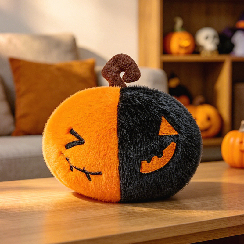 Muñecos de Peluche de Serie Halloween: Calabaza, Araña divertida, Murciélago, Fantasma y Muñeca de Bruja — imagen 9