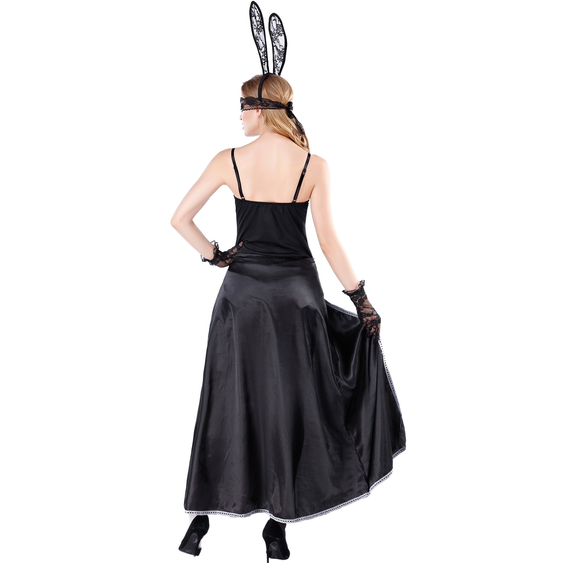 Festival Rabbit Costume Dress Set for Women Cosplay Party Queen Bunny Outfit — image 3