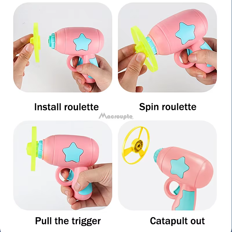 Juguete Interactivo Divertido para Gatos: Lanzador de Discos Voladores Mini, Arma de Disparo, Juegos de Persecución, Juguetes para Gatos, Suministros para Mascotas — imagen 4